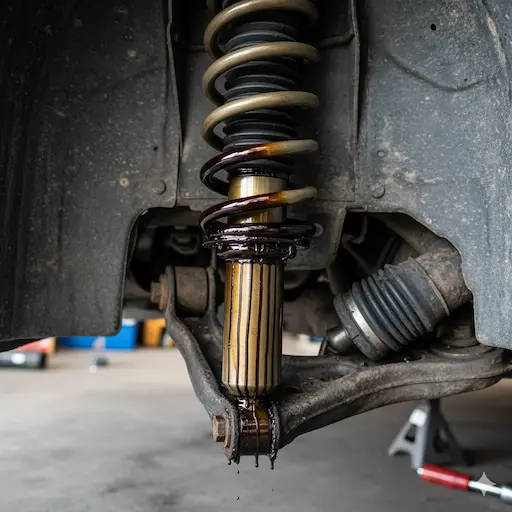 نشتی روغن از بدنه کمکفنر