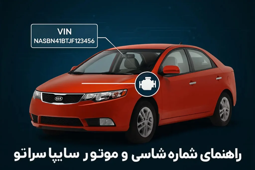 راهنمای شماره شاسی و موتور سراتو