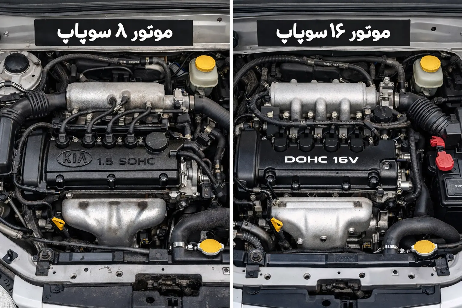 موتور ۸ و ۱۶ سوپاپ ریو