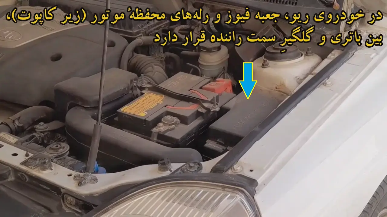 جای فیوزهای موتور ریو